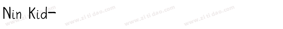 Nin Kid字体转换